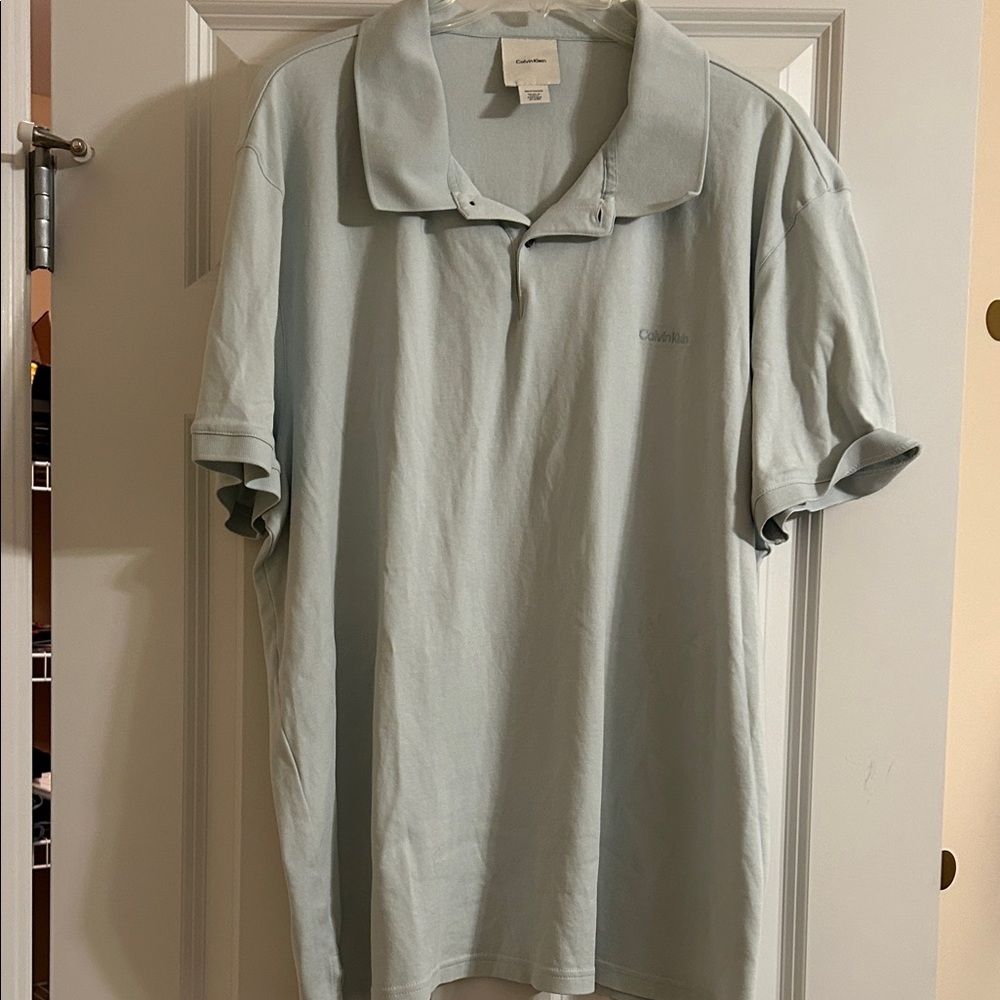 Calvin Klein Sky Blue Men's Polo Shirt